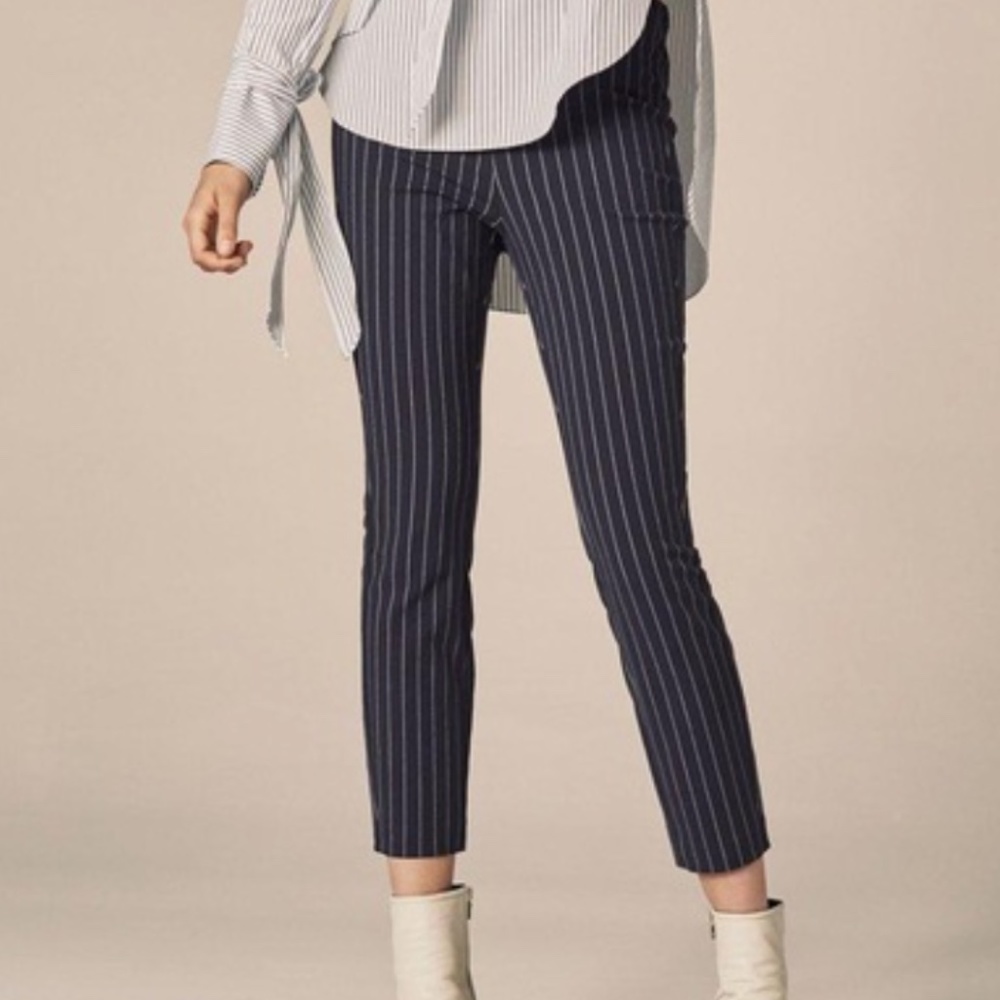 Rag & Bone Navy and White Pinstripe Pants Size 4